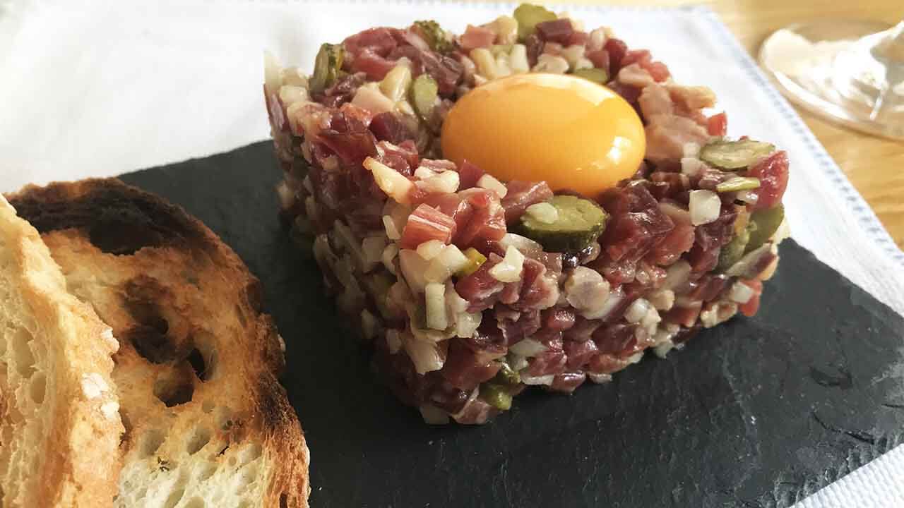 Pasos para la preparación del tartar