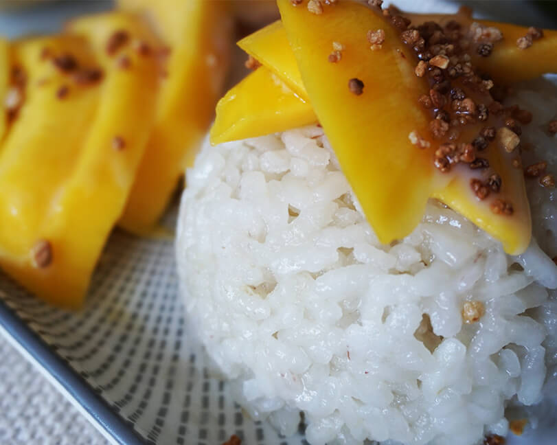 Receta de arroz con mango thai o tailandés